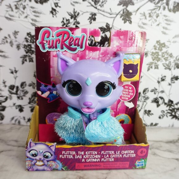 furReal Flitter the Kitten, Interactive Feeding Electronic Pet - Picture 1 of 10